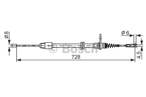 Bosch bremsseil 987 482 - bremsseil,