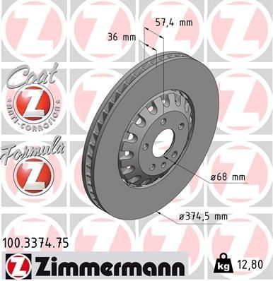 Zimmermann bremsscheibe - zimmermann,